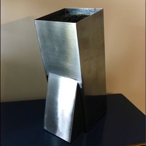 Stainless steel knife block